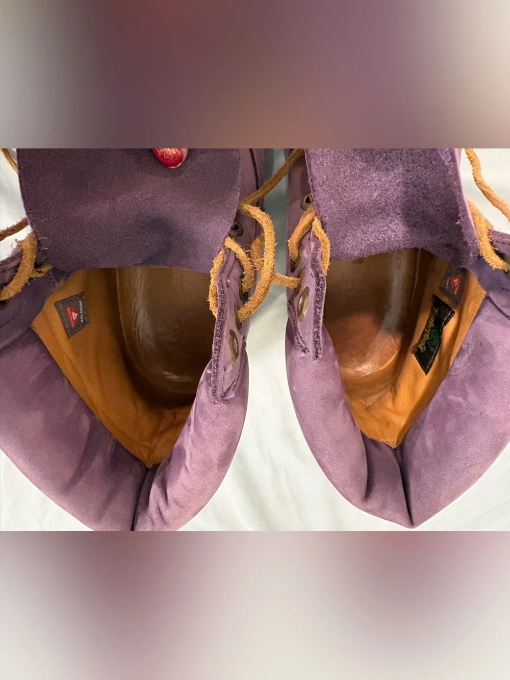 Timberland Premium 6-Inch Waterproof Boots in a Purple Nubuck